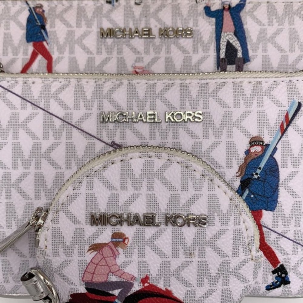 MICHAEL KORS JET SET GIRLS MULTIFUNCTIONAL WRISTLET TRIO BRIGHT WHITE MULTI - Picture 6 of 16